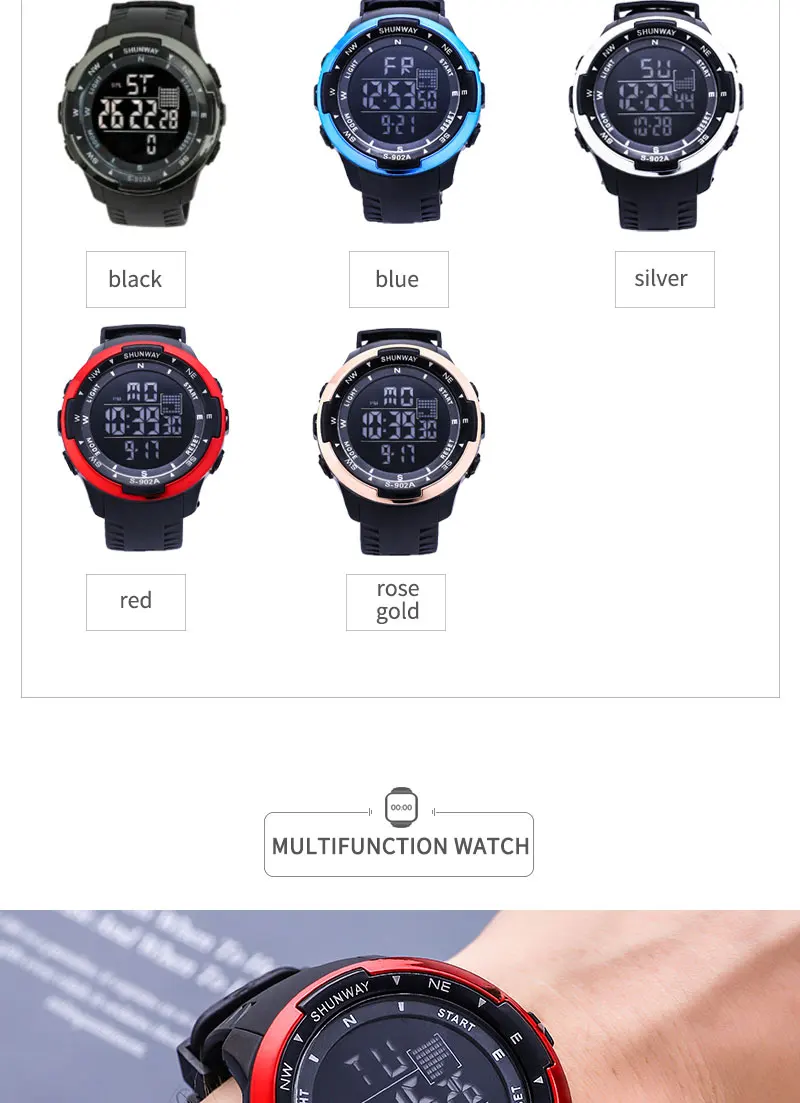 2022 Men's Watch Fashion Sport Watches Mens Watches Stopwatch Alarm clock Chronograph Waterproof Multifunction Wristwatch Men