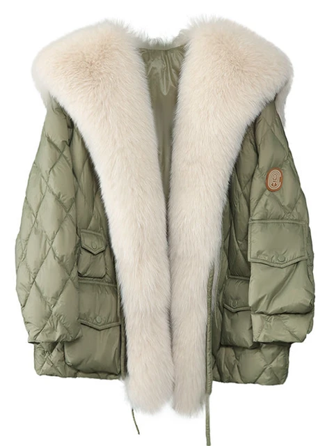 Kbat-女性用の特大コート,秋冬用の防水ジャケット,ふわふわのフェイクファー,防寒着,2023
