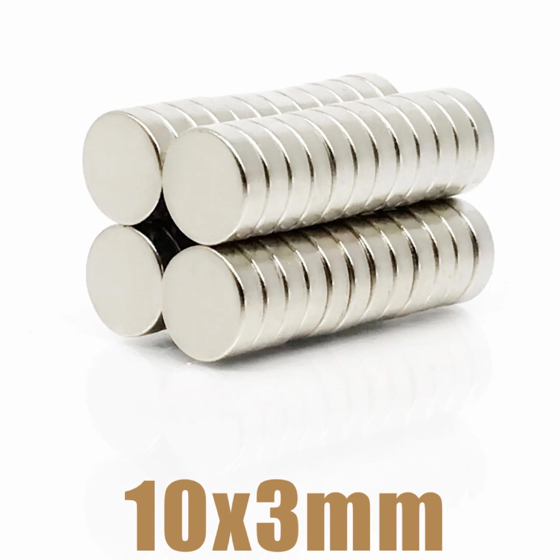 Permanent NdFeB Super Strong Magnets 10x3 mm N35 Round 5-200pcs