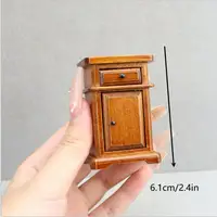 1 pièces 1:12 maison de poupée Miniature chambre Table de chevet meubles maison modèle décor jouet maison de poupée accessoires 6
