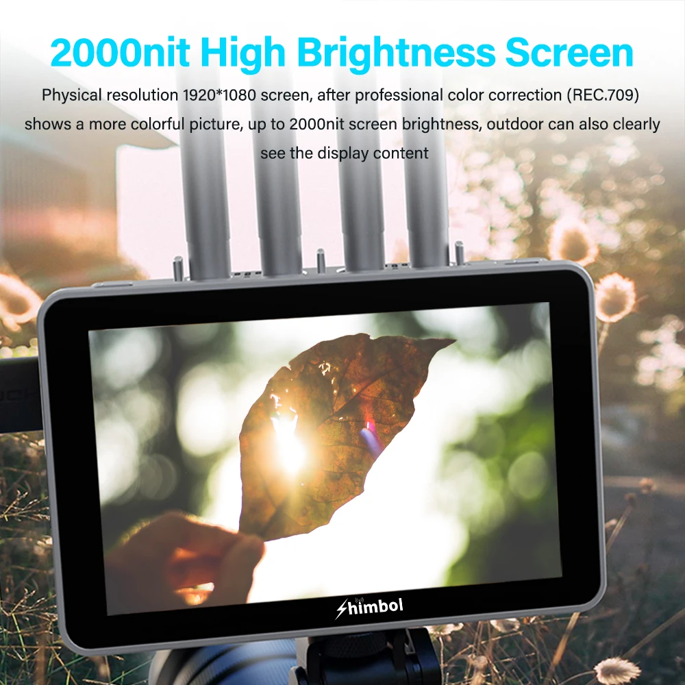 Shimbol ZO600MS 5.5" 1080p60 Wireless 3G-SDI & HDMI Touchscreen Recorder/Monitor