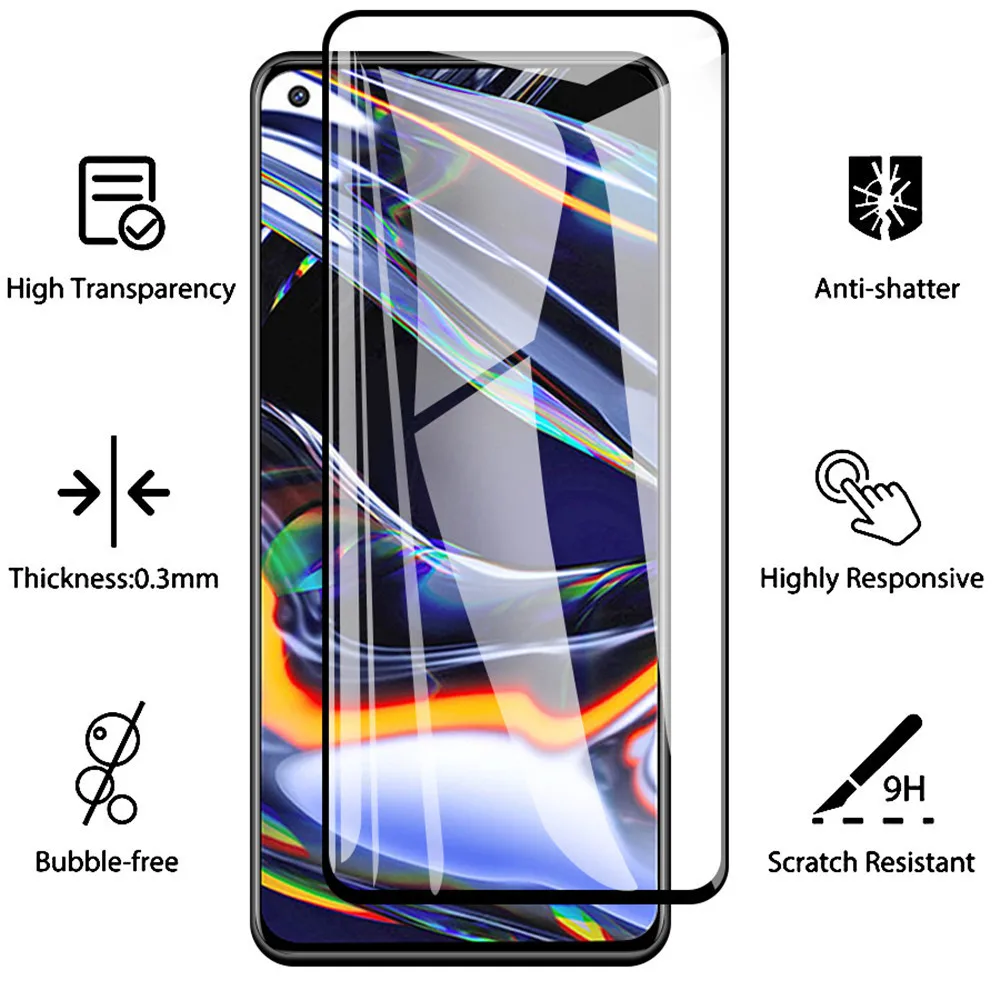 

Screen Protector Full Cover Tempered Glass For Oneplus 10R 9 8T ACE 7 9 9RT N300 Protective tempered Glass for Oneplus Nord N100