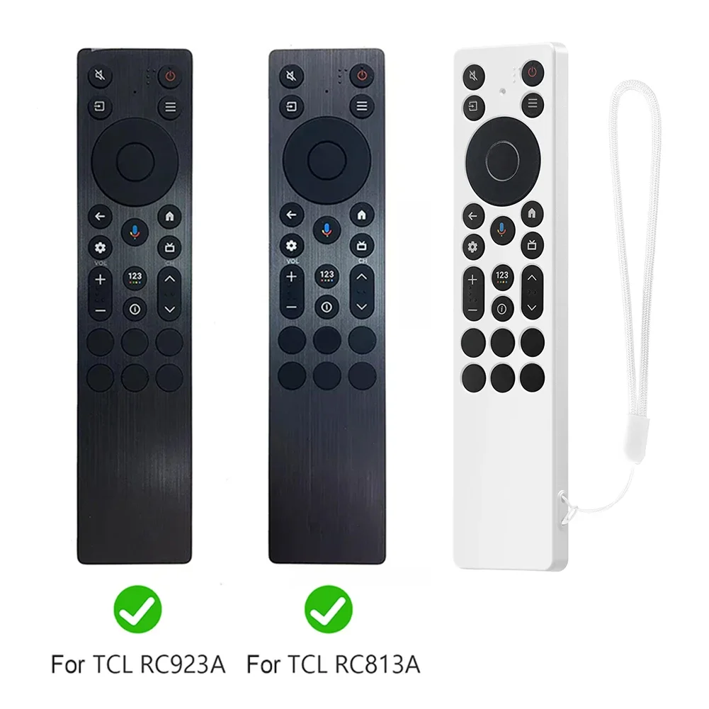 For TCL RC923A/RC813A Silicone Remote Control Case with Lanyard Drop-Proof RC Cover Television RC Shell TV Supplies Tool