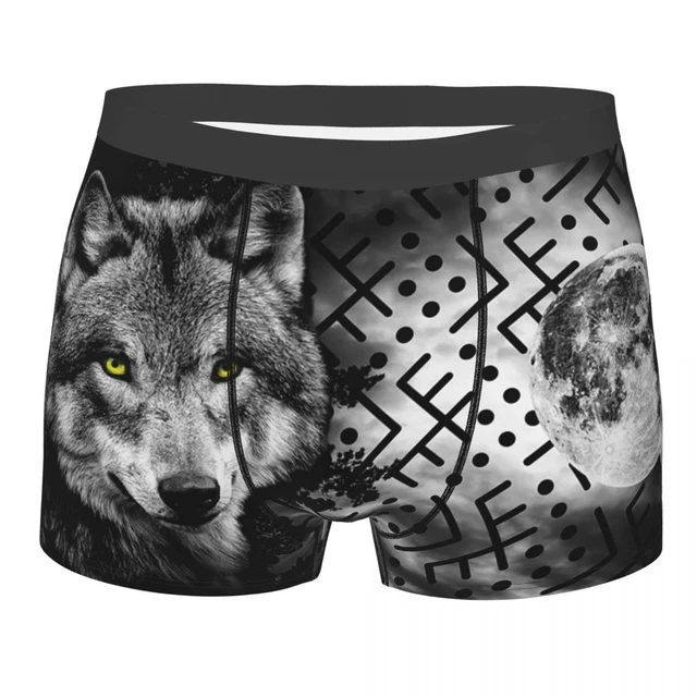 Animal Wolf Underpants Cotton Panties Man Underwear Print Shorts Boxer  Briefs - AliExpress