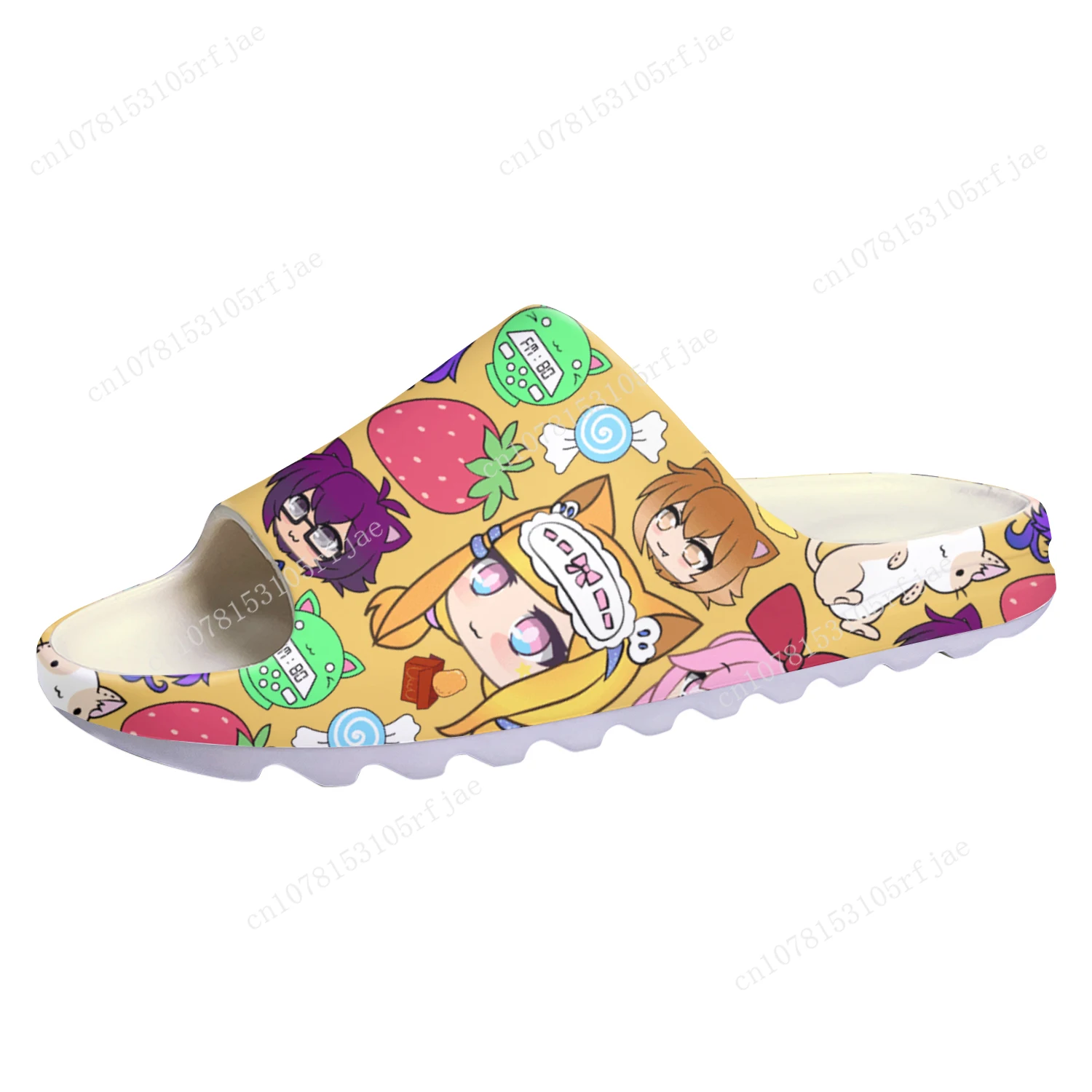 Gacha Life Custom Soft Sole Sllipers Cartoon Game Mens Womens Teenager Fashion Home Clogs Custom Water Shoes on Shit Sandals