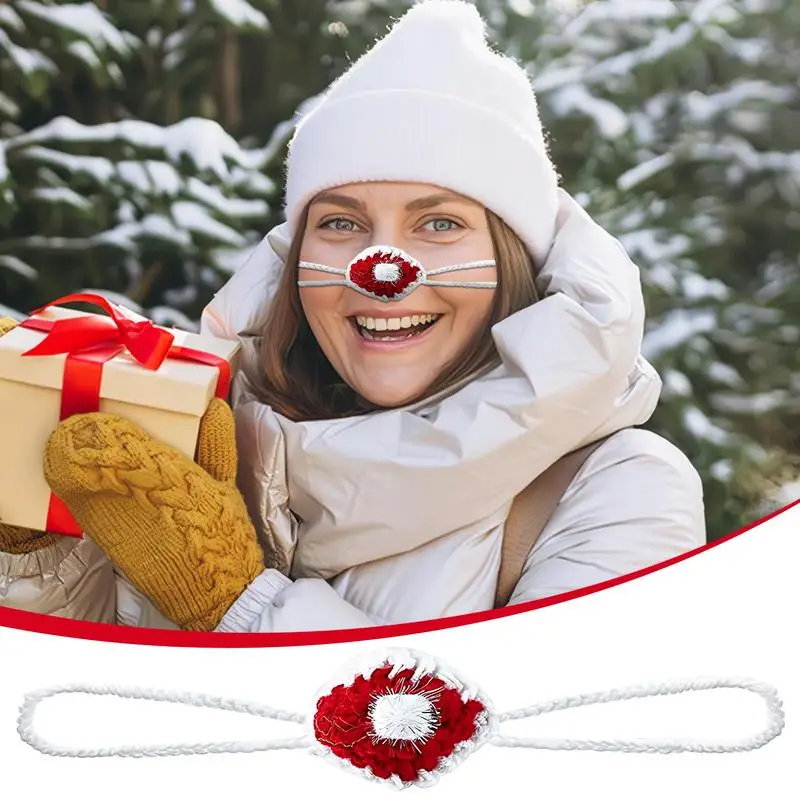 Nose Warmer Cover handmade Knitted Christmas Outdoor Skiing Warmth A Antifreeze Nasal Protector Guard Nose Warmer Shield
