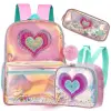 Backpack for Girls Backpacks for Elementary Student with Lunch Box Pencil Case 3 in 1 Bookbag for Girls for School 1