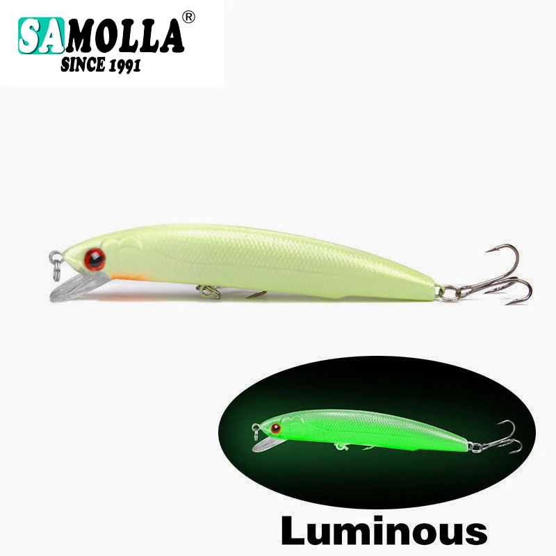 

Minnow Fishing Lure Mino Bait Fishing Bait Weights 17g/12cm Bass Fishing Fish Bait Hard Bait Saltwater Lures Isca Artificial