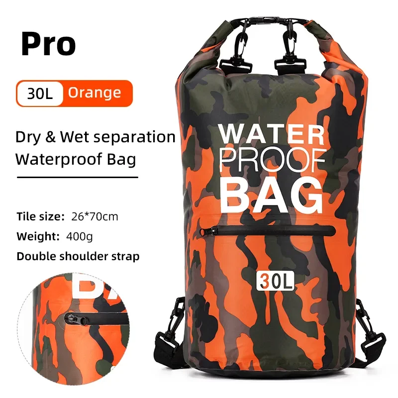 Drawstring Backpack Set: Multi-Size Portable Dry Bags for Outdoor Adventures and Sports Activities
