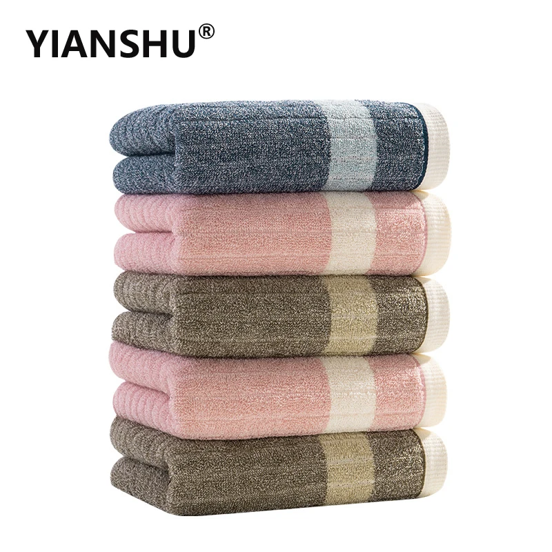 Cotton Terry Hand Towels 34x70cm Soft Skinfriendly Face Towel For Home