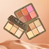 12 color plum concealer facelift powder blusher plate multi-function makeup plate poker iron box holiday gift 5