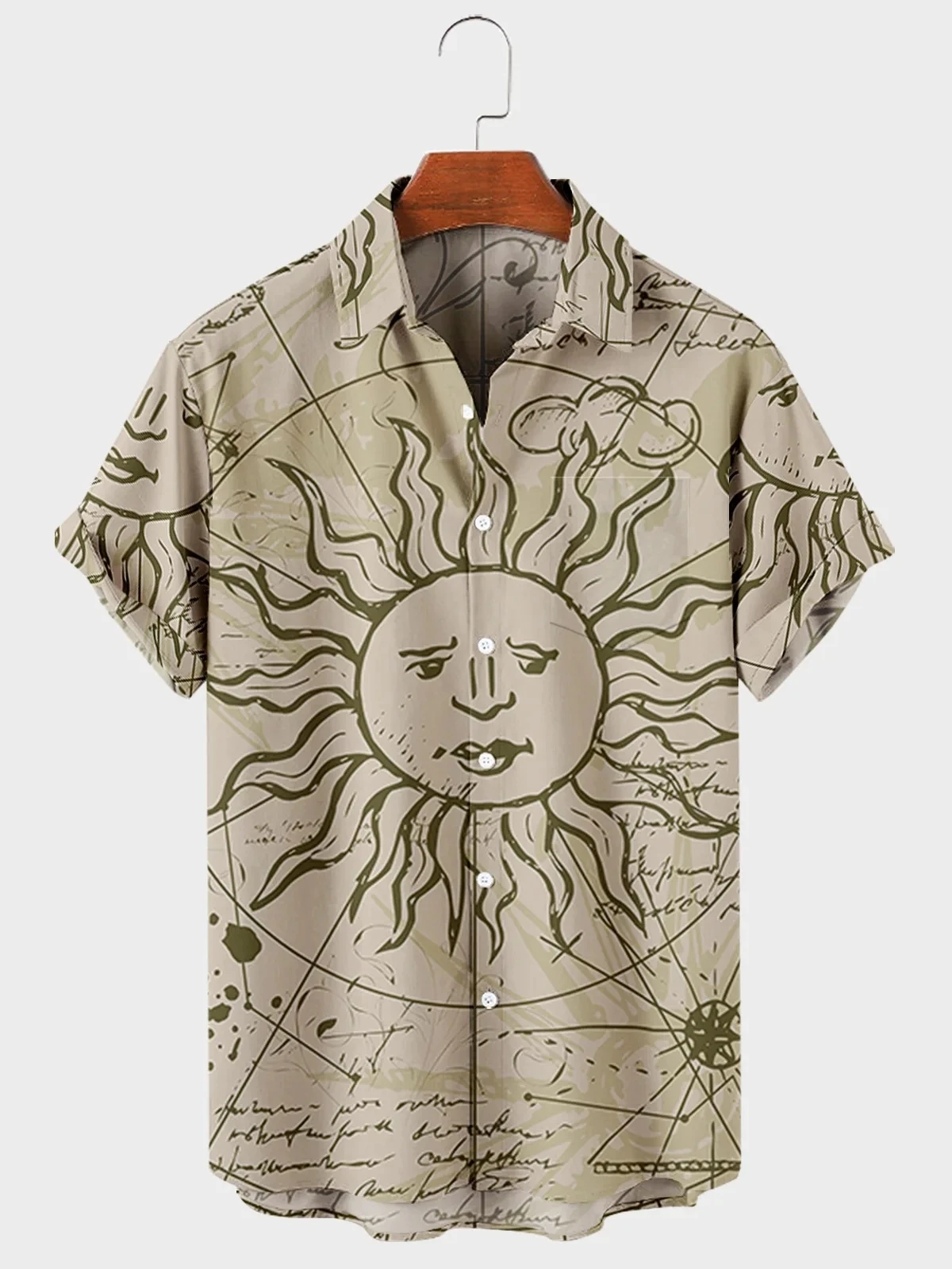 Fashion Chest Design Men's Harajuku Korean Shirt Men Man Y2K Floral Hawaiian Casual Summer Button 3D Print Short Sleeve Camisas 4