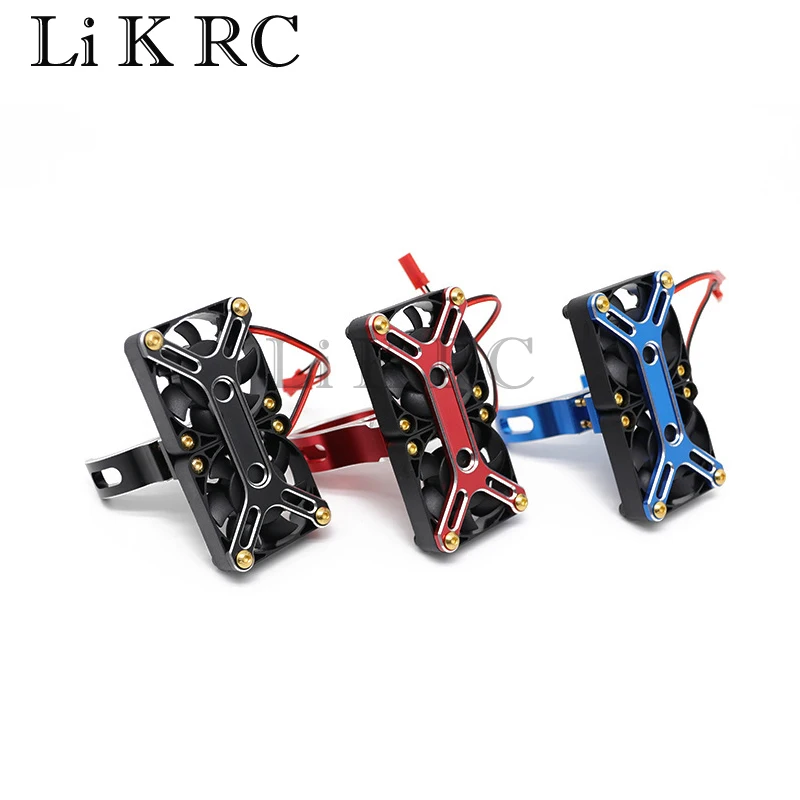 

4985 1717 Brushless Motor Heat Sink High Speed Dual Fan Heatsink for ARRMA 1/5 RC Truck Accessories