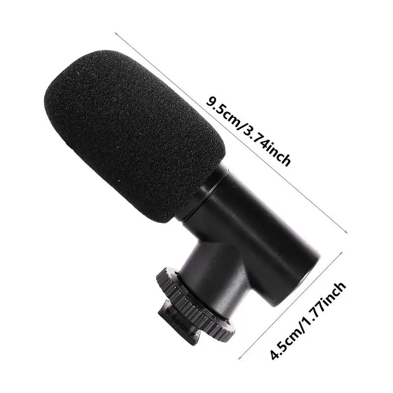 비디오 마이크 온 카메라 미니 콘덴서 녹음 인터뷰 Vlog Mic For Phone DSLR 카메라 마이크 3.5mm/0.14inch 마이크