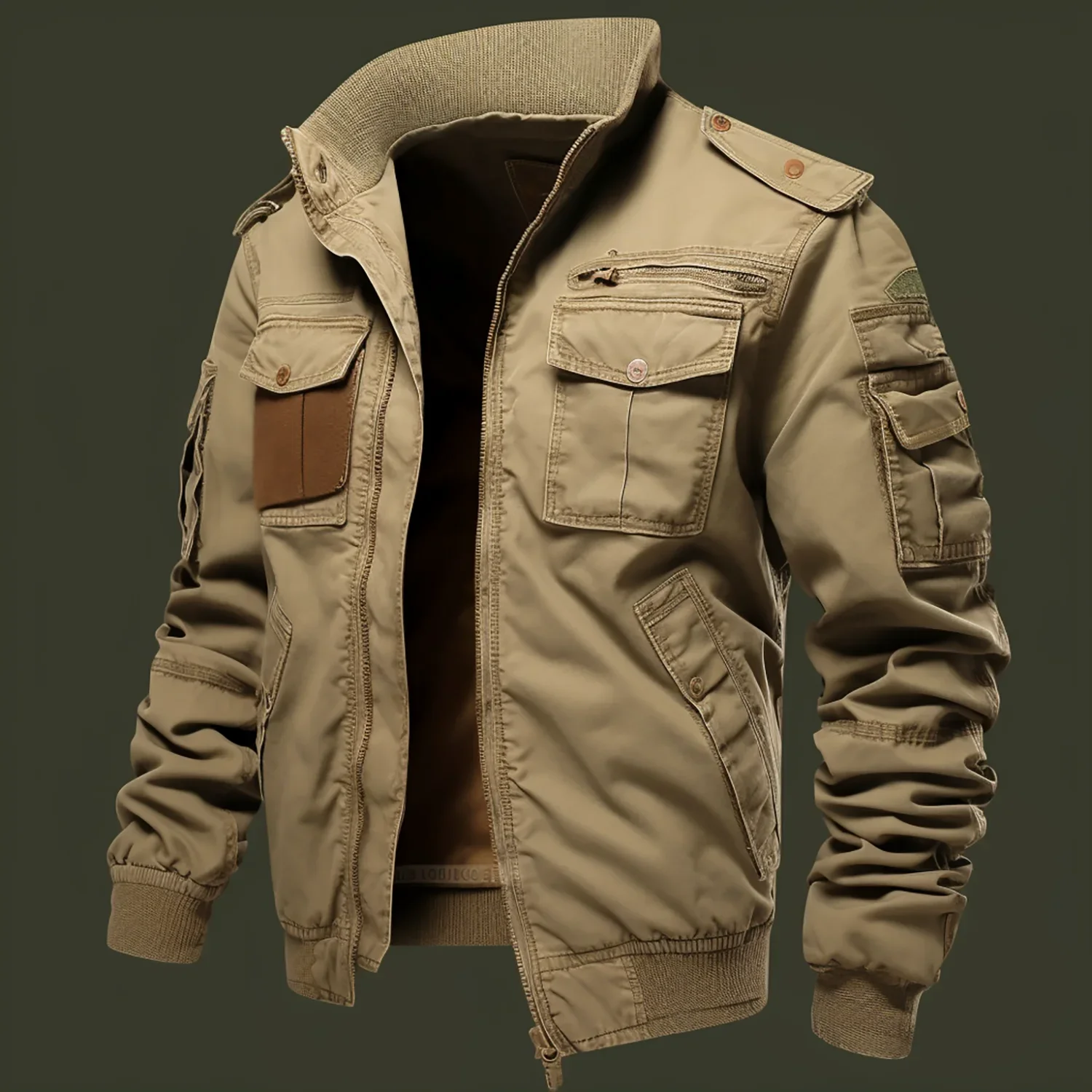 

Мужские Винтажные куртки-карго в стиле милитари, хлопковая армейская куртка-бомбер