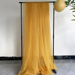Lilac and Yellow Soft Tulle Fabric for Creative DIY Projects and Elegant Decor (Deep Gold)