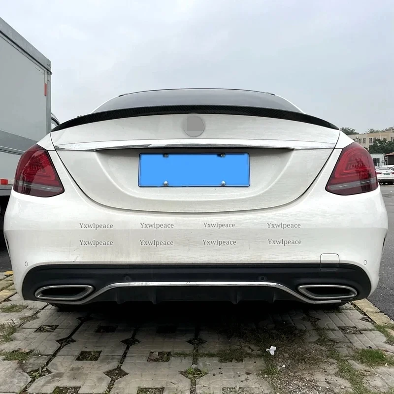 AMG Style ABS Rear Trunk Spoiler For Mercedes W205 C205 C-class C250 C300 C350 4Door 2014 2015 2016 2017 2018 2019 2020