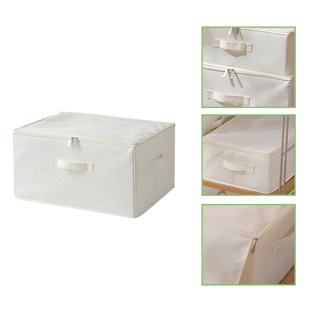 

Foldable Clothes Storage Bins Organizer: Large Capacity Stackable Frame Storage Box Oxford Fabric Container Organizer Bins with