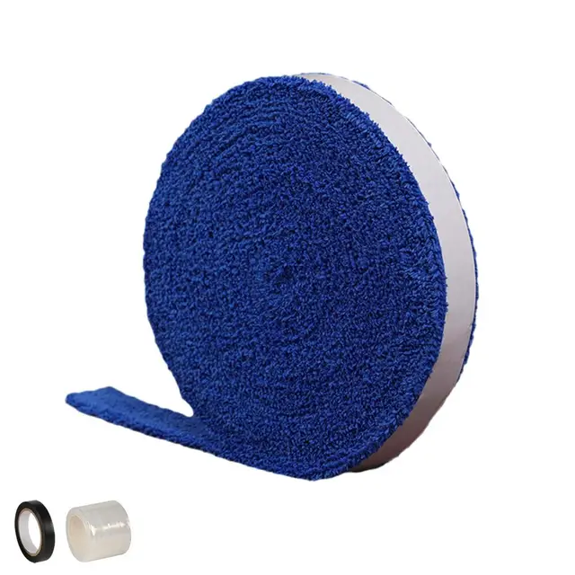 1 Reel 5m Towel Glue Grip Badminton Tennis Racket Overgrips Tape Racket Grip Grip Non-slip Tape Band Sweat Badminton N6b9 6