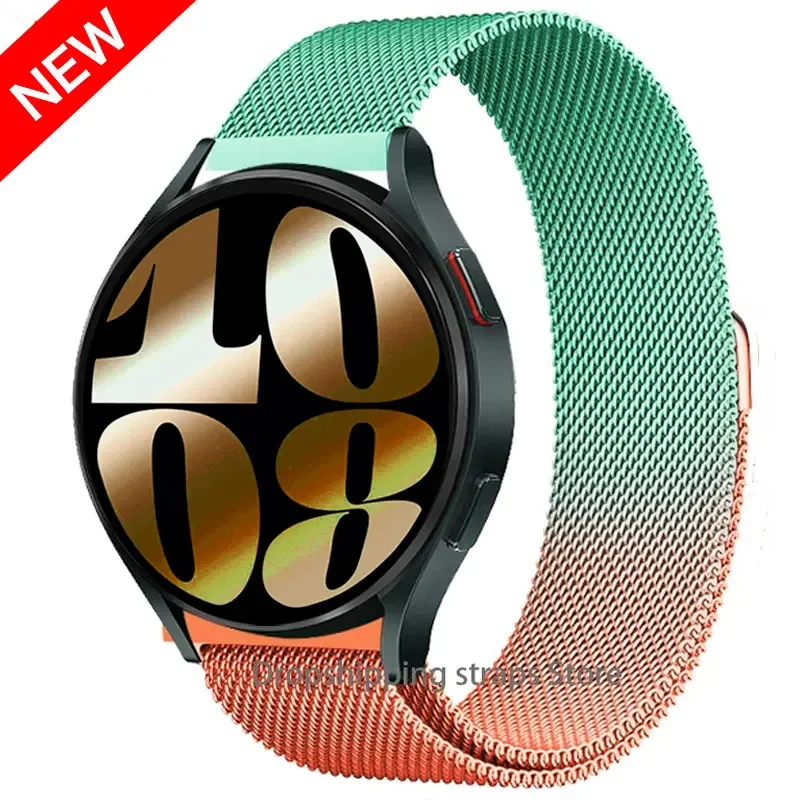 Milanese Loop Metal Magnetic Starlight Bracelet Strap, 22mm/20mm Band