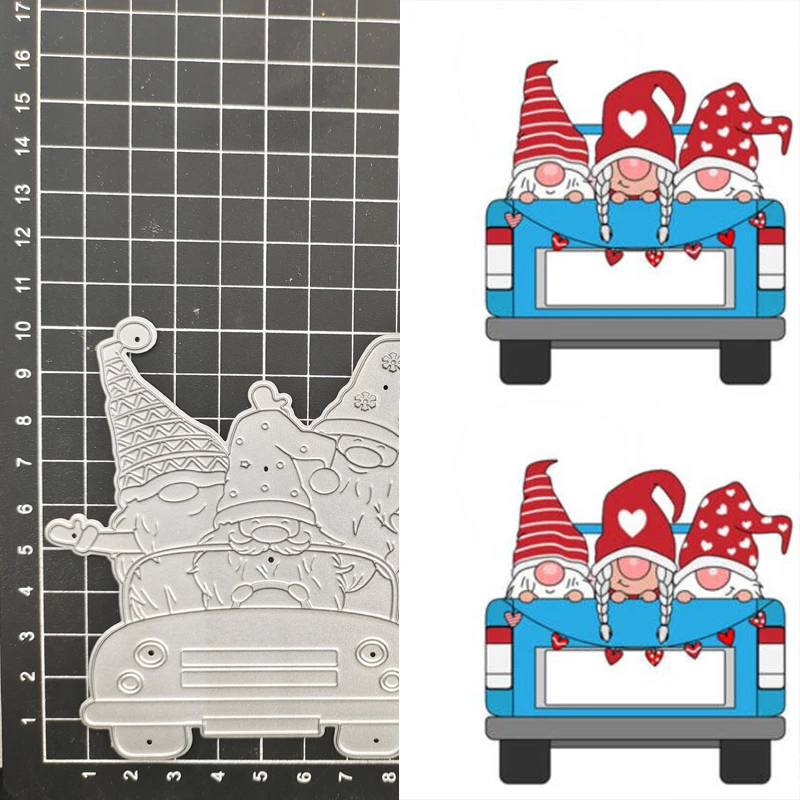 

Christmas Santa Claus Metal Cutting Dies Stencil Scrapbook Diy Album Stamp Paper Card Embossing Decor Craft Knife Mould