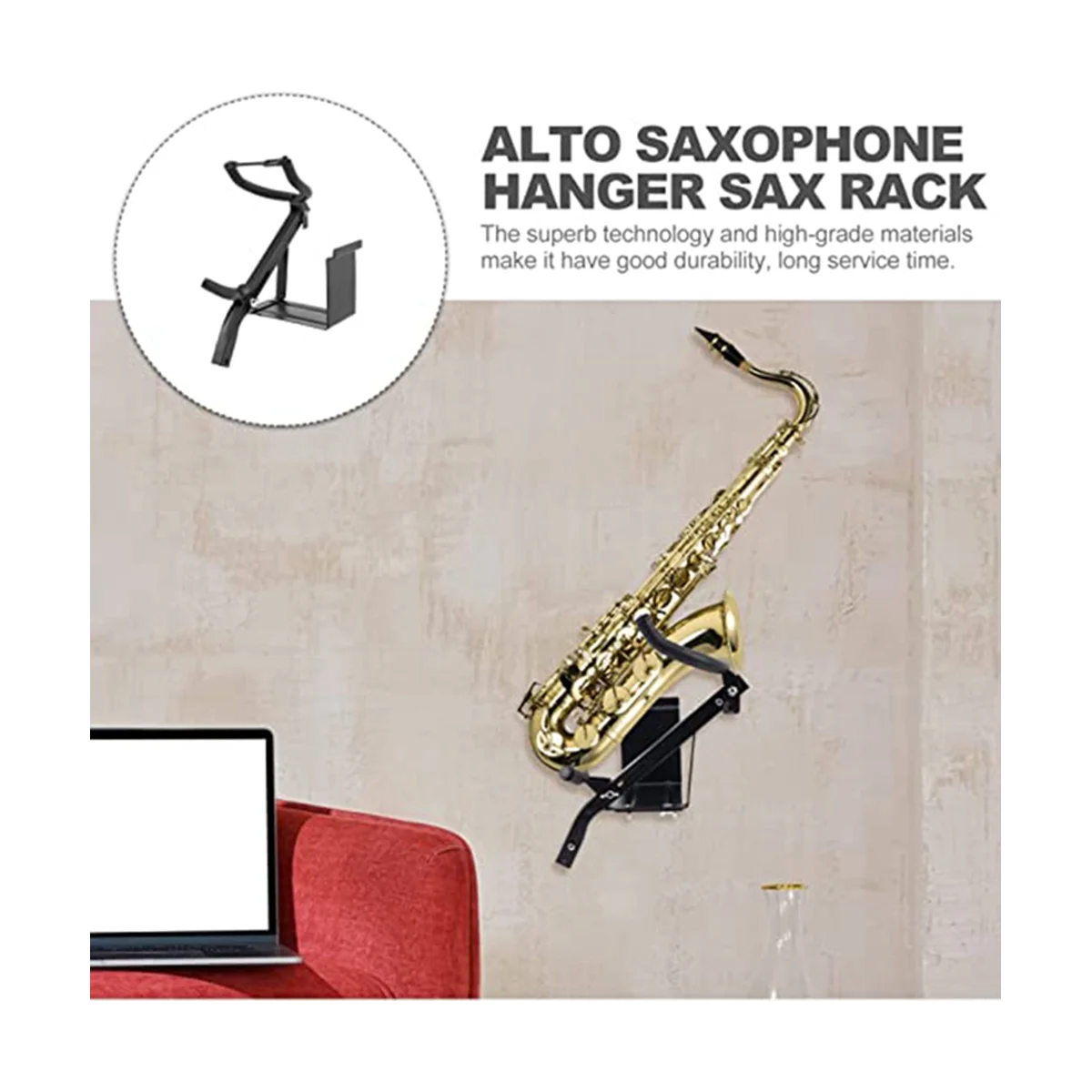 AltoSaxophoneStandSaxophoneWallMountHolderWallRackSaxophones