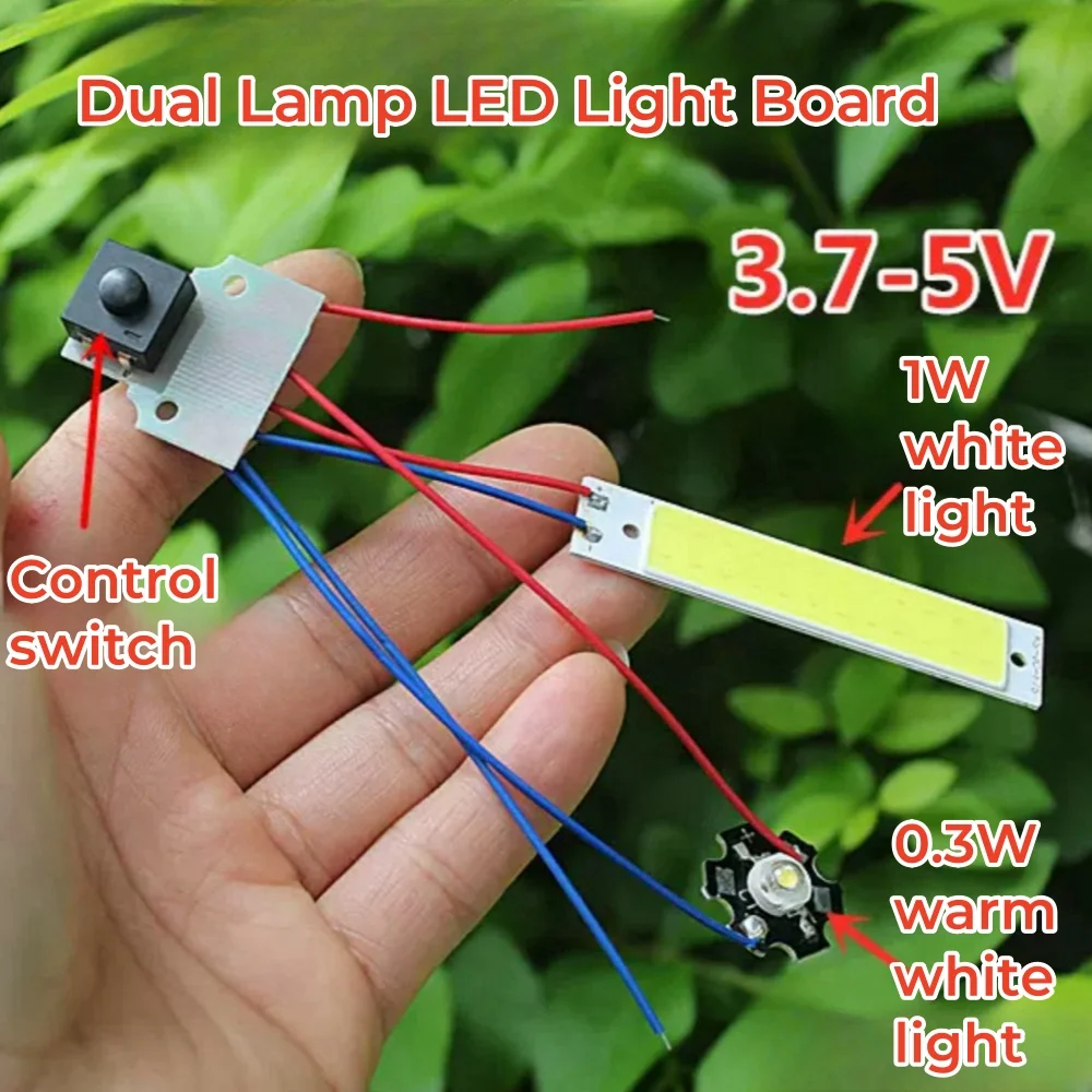 Dual LED Light Board Desk Lamp Flashlight DIY Accessories