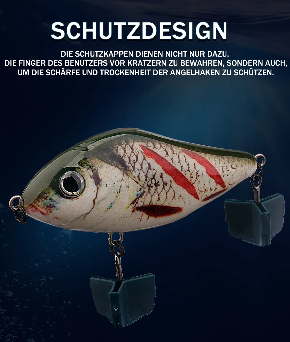GOBASS Slider Jerkbait 6 cm/8 cm/10 cm Langsam sinkender Moschus Wobbler Pike VIB Harter Köder Kurbelköder Kunststoff Angelköder Pesca Leurre – Detail 7