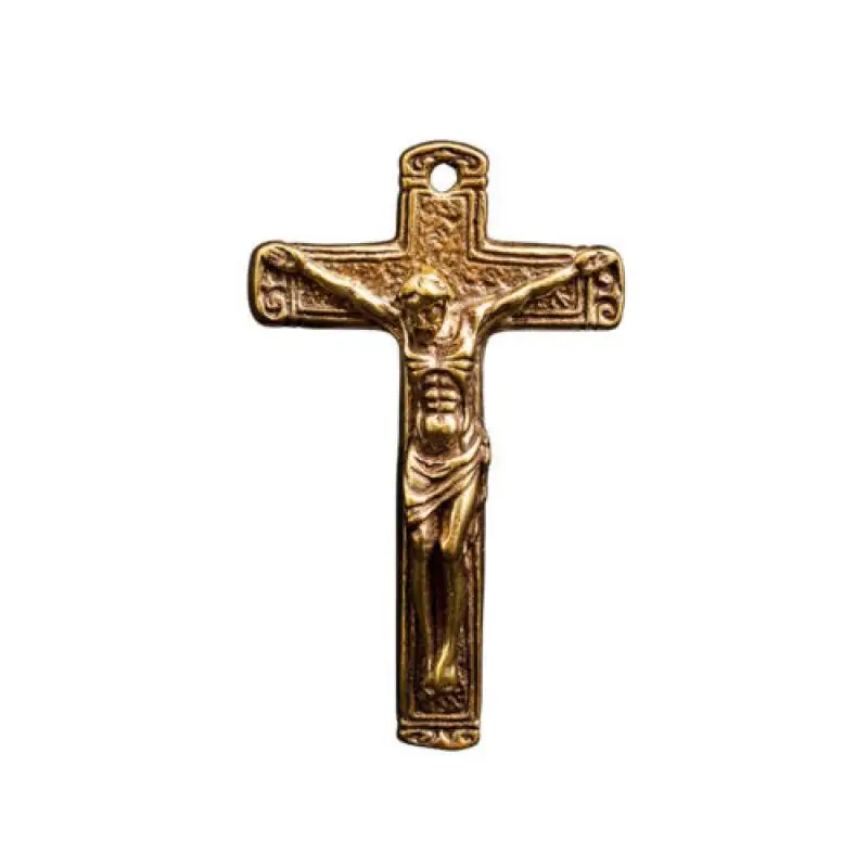 황동 십자가 펜던트, 조각상 보석, 열쇠 버클, 수제 선물 