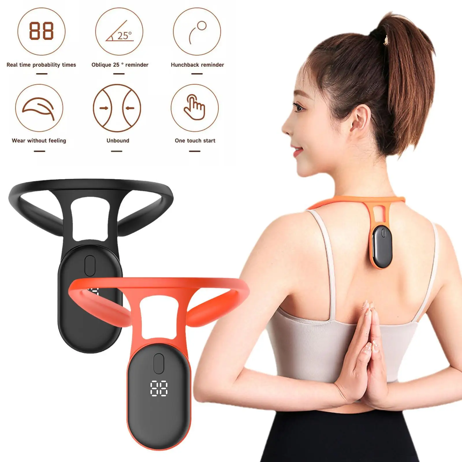 Smart Posture Corrector Device Posture Training Realtime Scientific Back Posture  Correct Neck Hump Corrector Adult Kid Health - Braces & Supports -  AliExpress