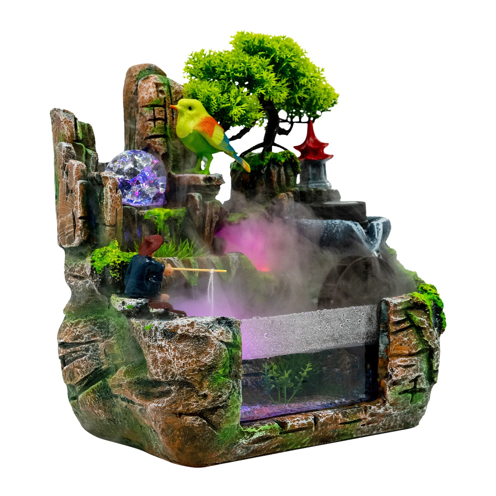 Multicolor LED Light Desktop Water Fountain 2