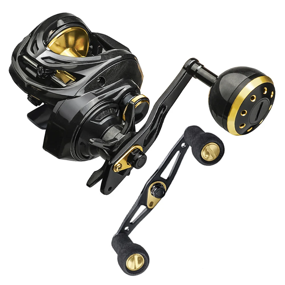 Magnetic Brake Baitcasting Reel 16KG Max Drag Metal Spool Single