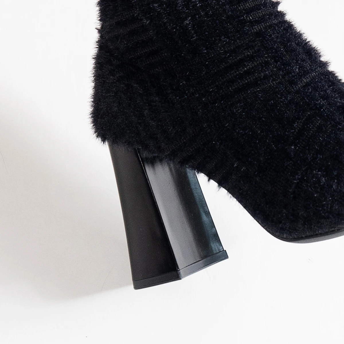 Aphixta Black Sock Boots Sexy Women Ankle Boots 8.5cm Super High Heels Elastic Footwear Shoes Women zapatos mujer 2024 tendencia