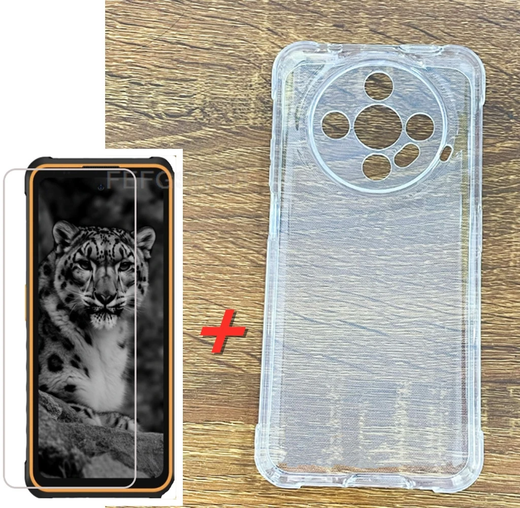 MEMELOKA Cover Per Ulefone Armor X31 Pro 5G + 2 Pellicole Vetro Temperato - Custodia Sottile In TPU Trasparente Anti-ingiallimento, Antigraffio - 4