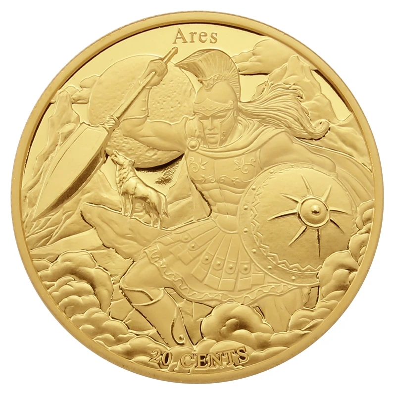 

Scorpio-Ares Samoa 2022 20 Points Commemorative Coin the Gods Guard Twelve Constellation 40mm Copper Coins