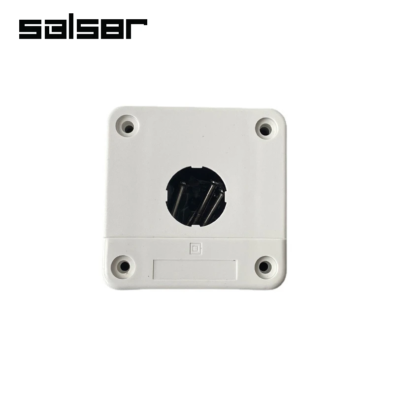 Boîtier Commutateur Bouton-poussoir 4 Trous 22mm - Étanche, Blanc, ABS Ignifuge - 6