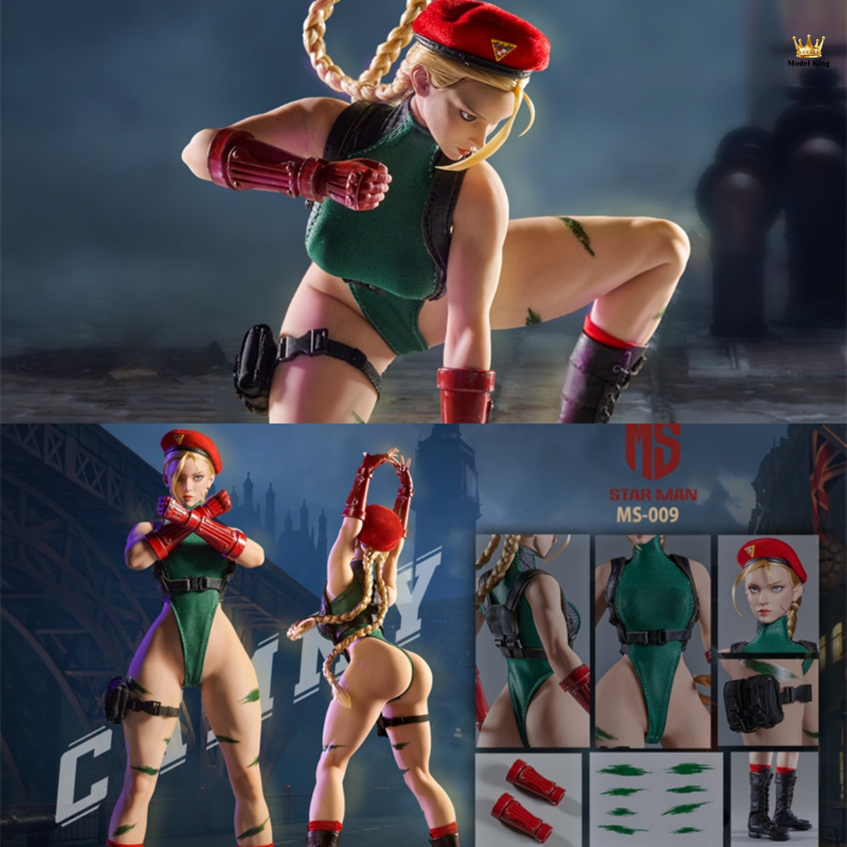 STAR MAN MS-009 1/6 Female Agent -Feng Assassin Cammy Full Set Fit 12inch Action Figure Collectible Model Toys Gifts