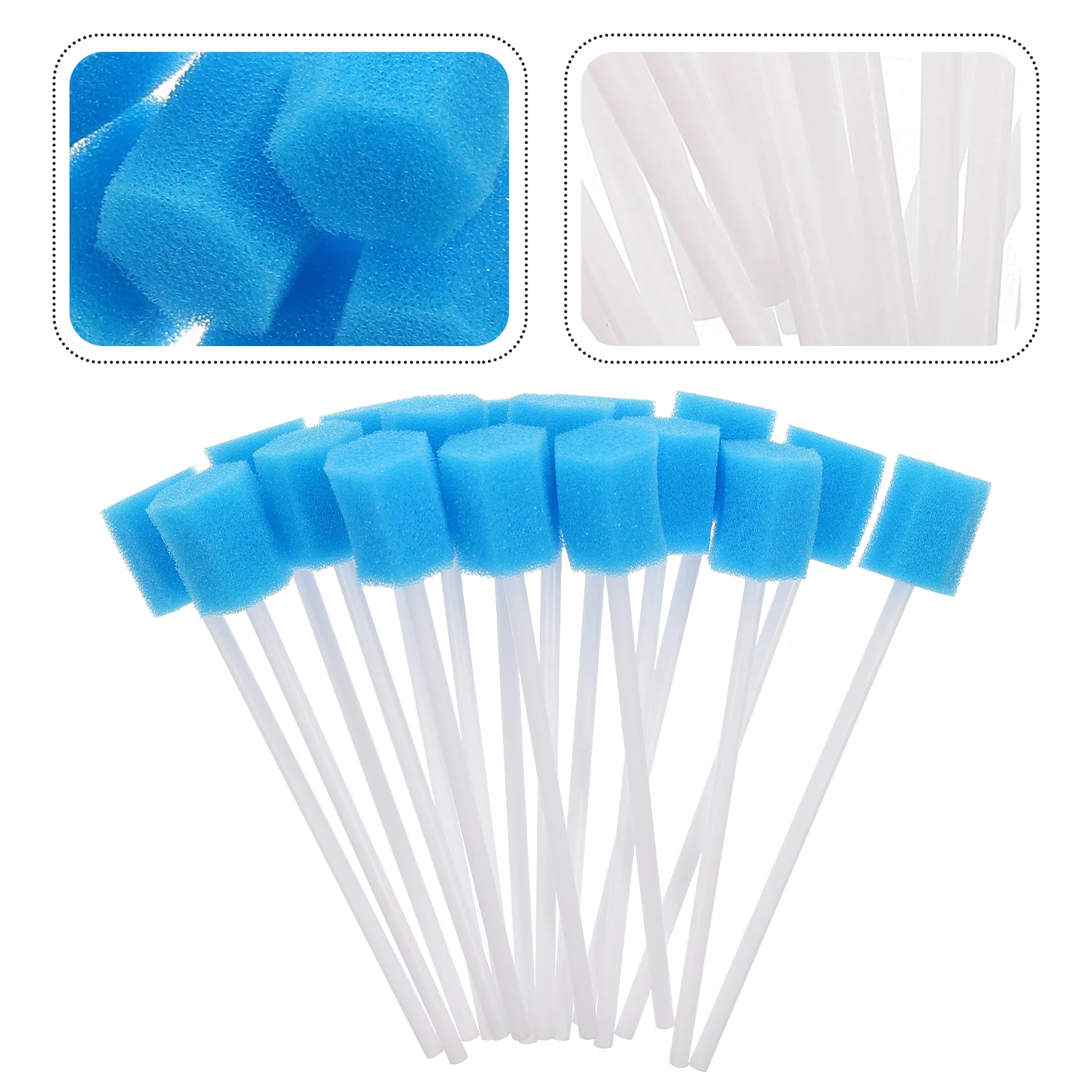 

50 Pcs Toothpicks Mouth Cleansing Sponge Dental Swabs Disposable Cavity Accessory Oral for Cleaning Supplies