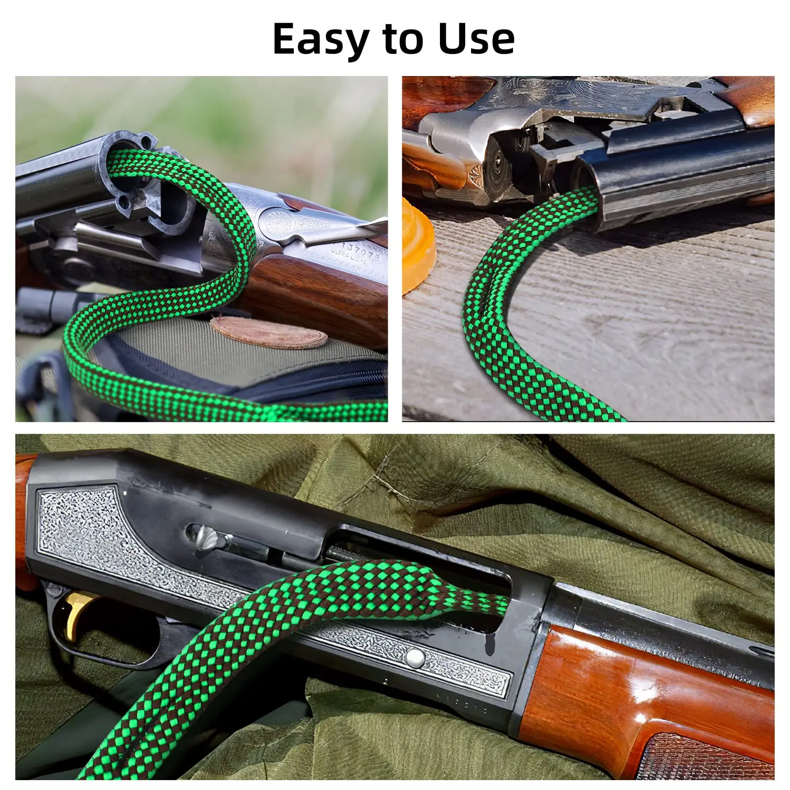 CVLIFE Bore Cleaner, Gun Cleaner for .223 5.56mm Cal and Others More Calibers, Reusable and Com