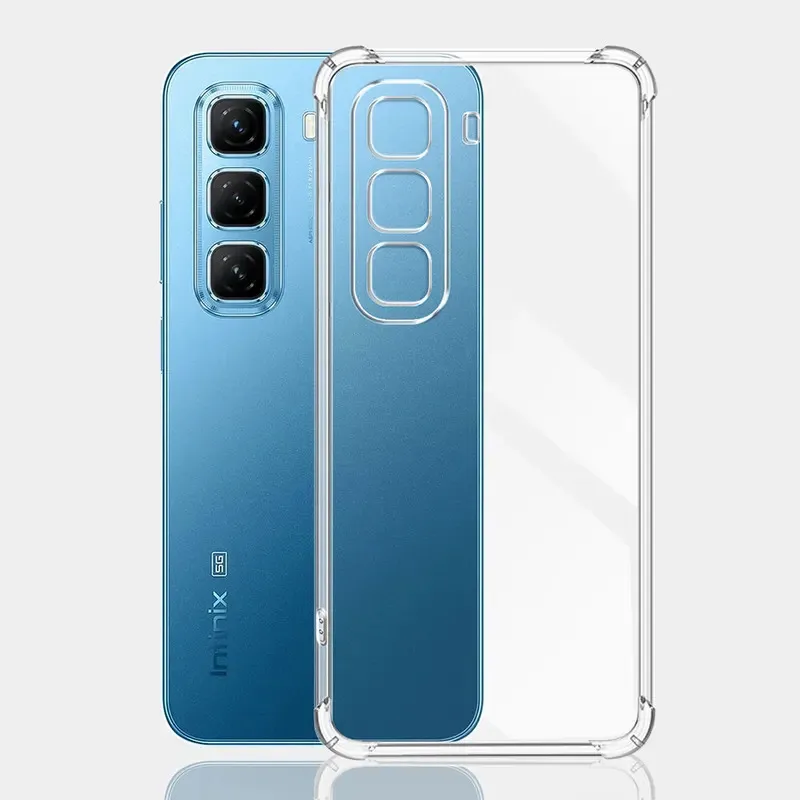Luxury Soft Silicone Clear Shockproof Airbag Phone Case
