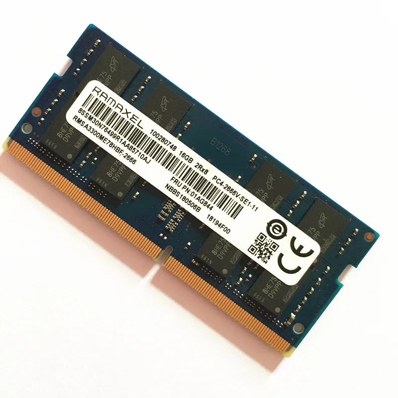 Ramaxel Ddr4 16gb de Memória Sodimm Laptop 16gb 2rx8 Cl19 Pc42666v-se111 1.2v Pc4-21300 Ddr4 2666 Carneiros