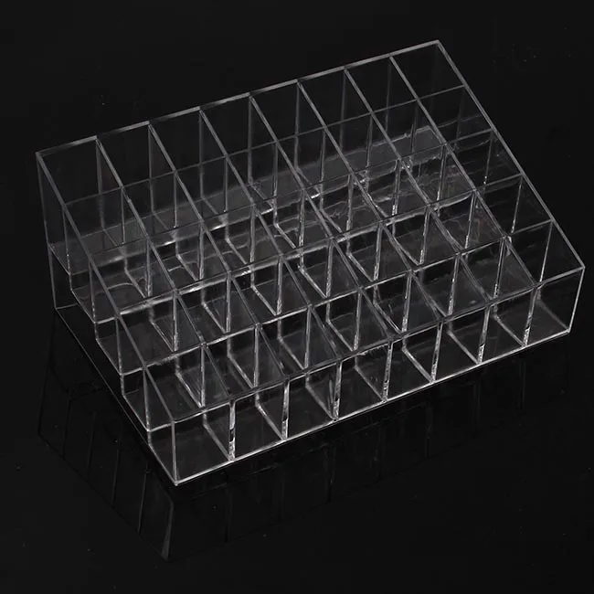 Description Picture 5 of itemAcrylic Nail Polish Display Organizer 9/24/36/40 Grid Manicure Cosmetics Jewelry Display Stand Holder Clear Acrylic Makeup Box