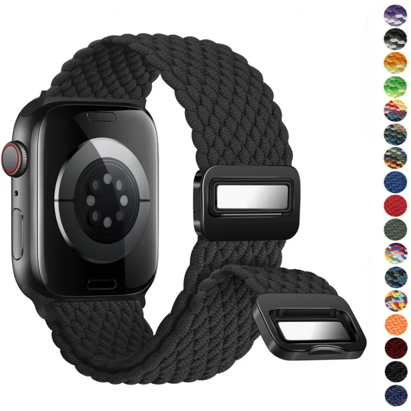 Premium Nylon Braided Loop Strap with Magnetic Closure