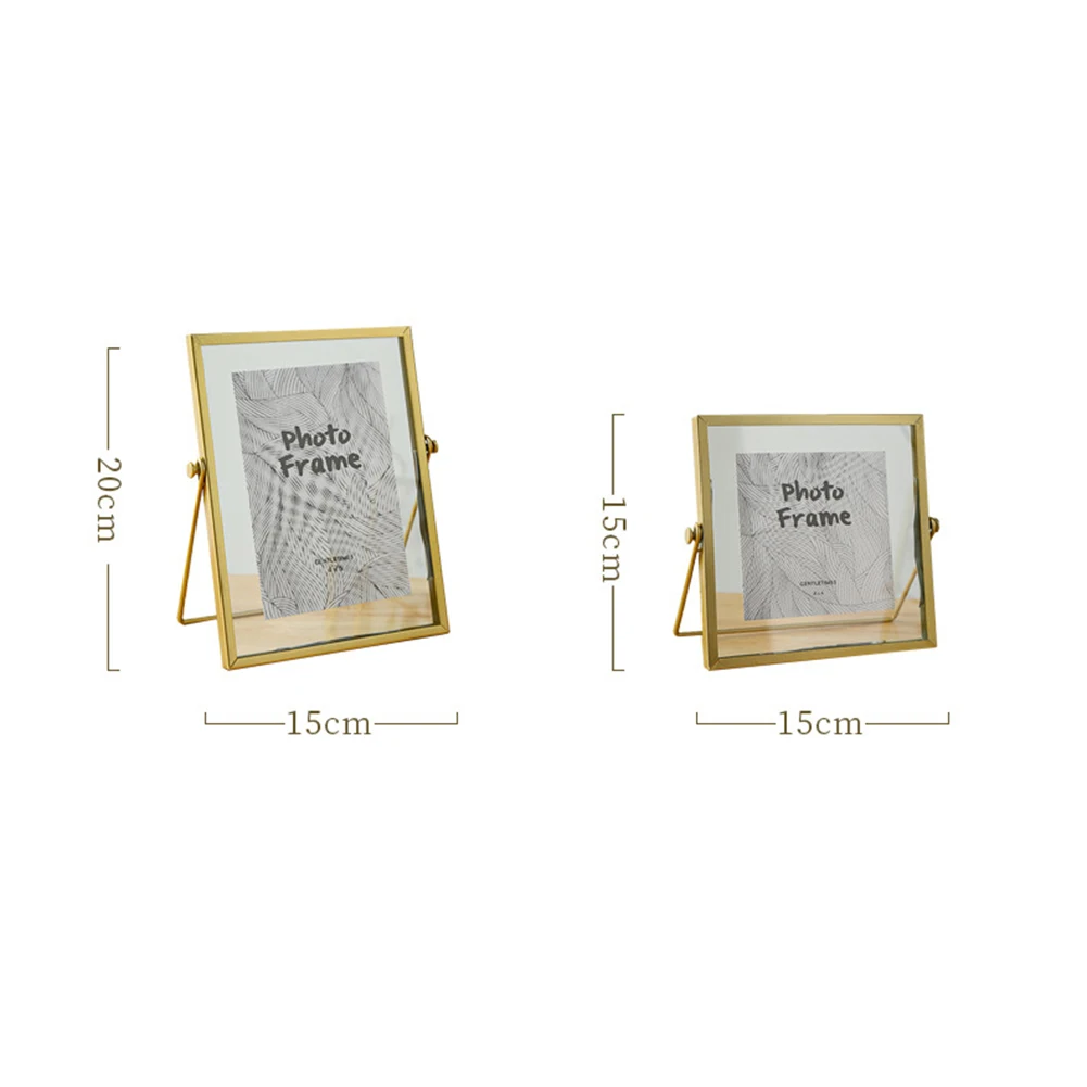 4 Inch 6 Inch Diy Glass Photo Frame Handmade Creative Simple Dried Flower Picture Frame Minimalist Table Ornament photo frame