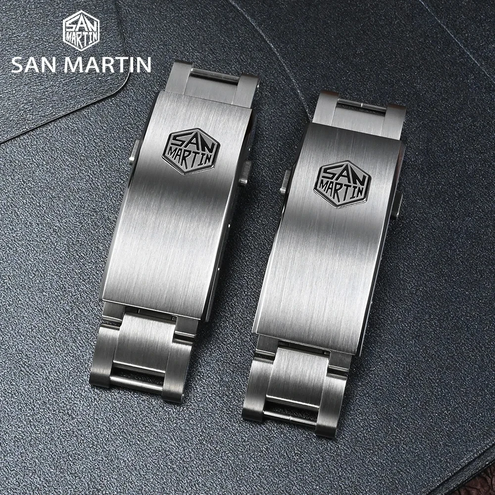 san-martin-bracelet-a-huitres-poli-en-acier-inoxydable-massif-fermoir-mouche-reglable-structure-pliante-specifiee-16mm-sion-l