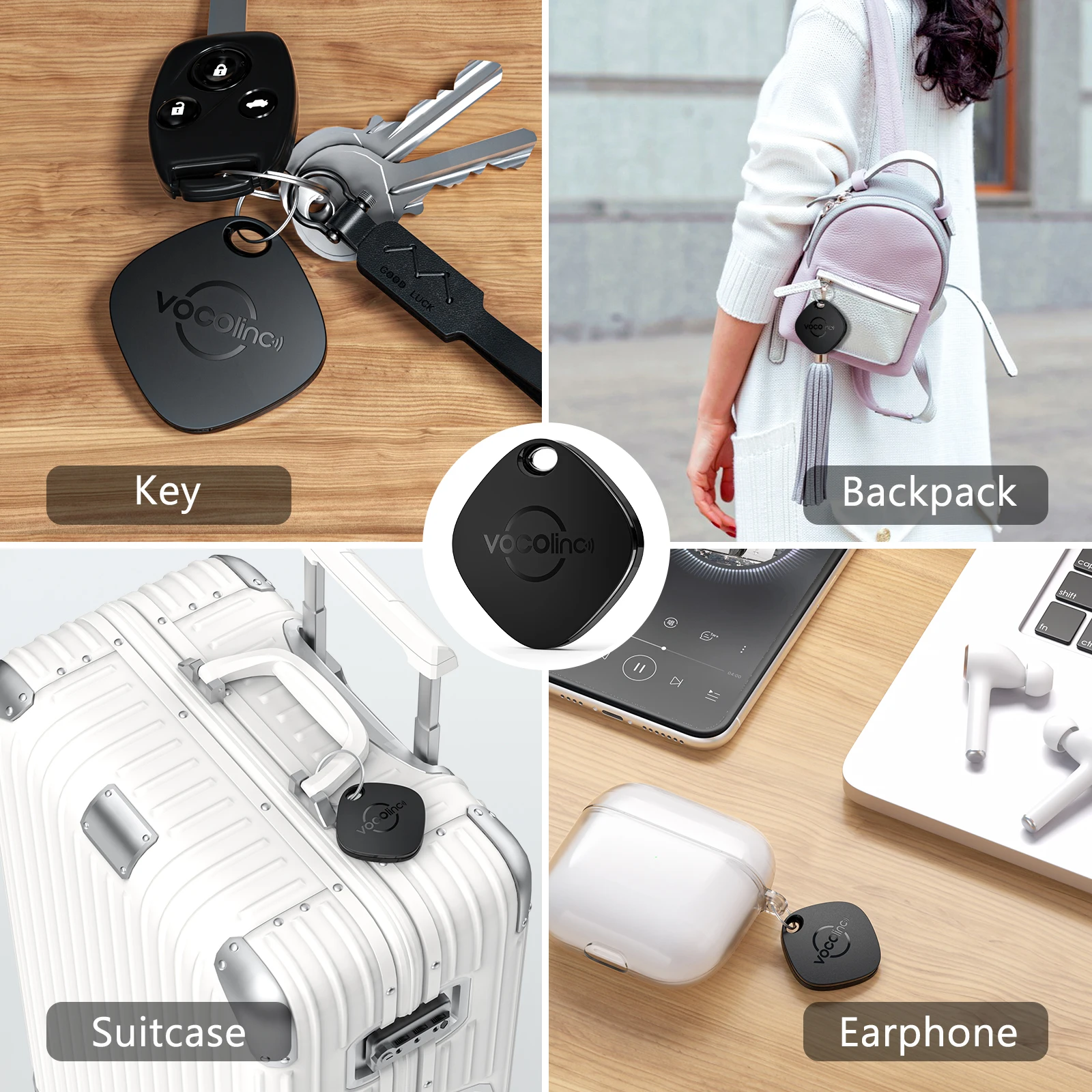 Bluetooth Tracker VOCOlinc Smart Bluetooth Tracker Global Positioning Anti-Lost Item Finder
