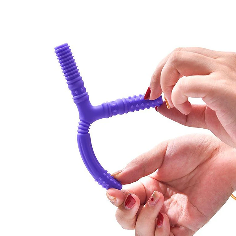Teeth Massager Kid Chewing Tube Speech Therapy Teeth Massager Children Talk Tools for Autism Sensory Speak Oral Muscle Rehabilitation Training