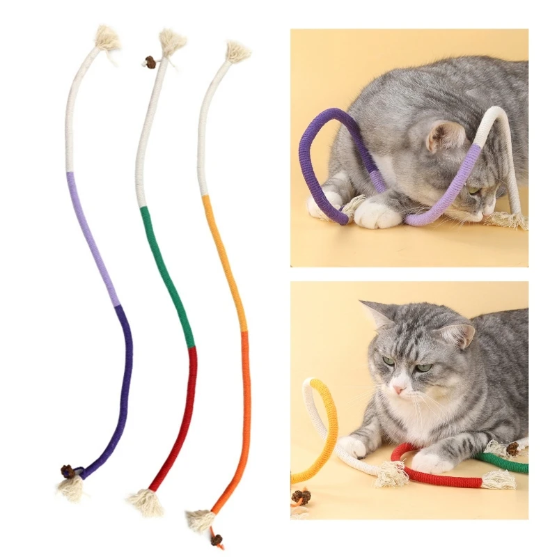 

Cotton Rope Puppies Chew Toy Cats Knot Scratching Multi-color Cats Molar Toy Drop Shipping