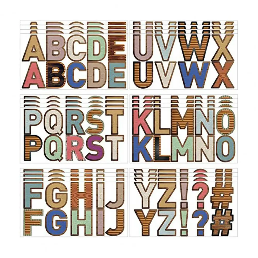 232 Pcs 24 Sheets Large Letter Stickers 2.5 Inch Alphabet Letter Stickers  Self Adhesive Letters Stickers for Bulletin Board Classroom Mailbox Window