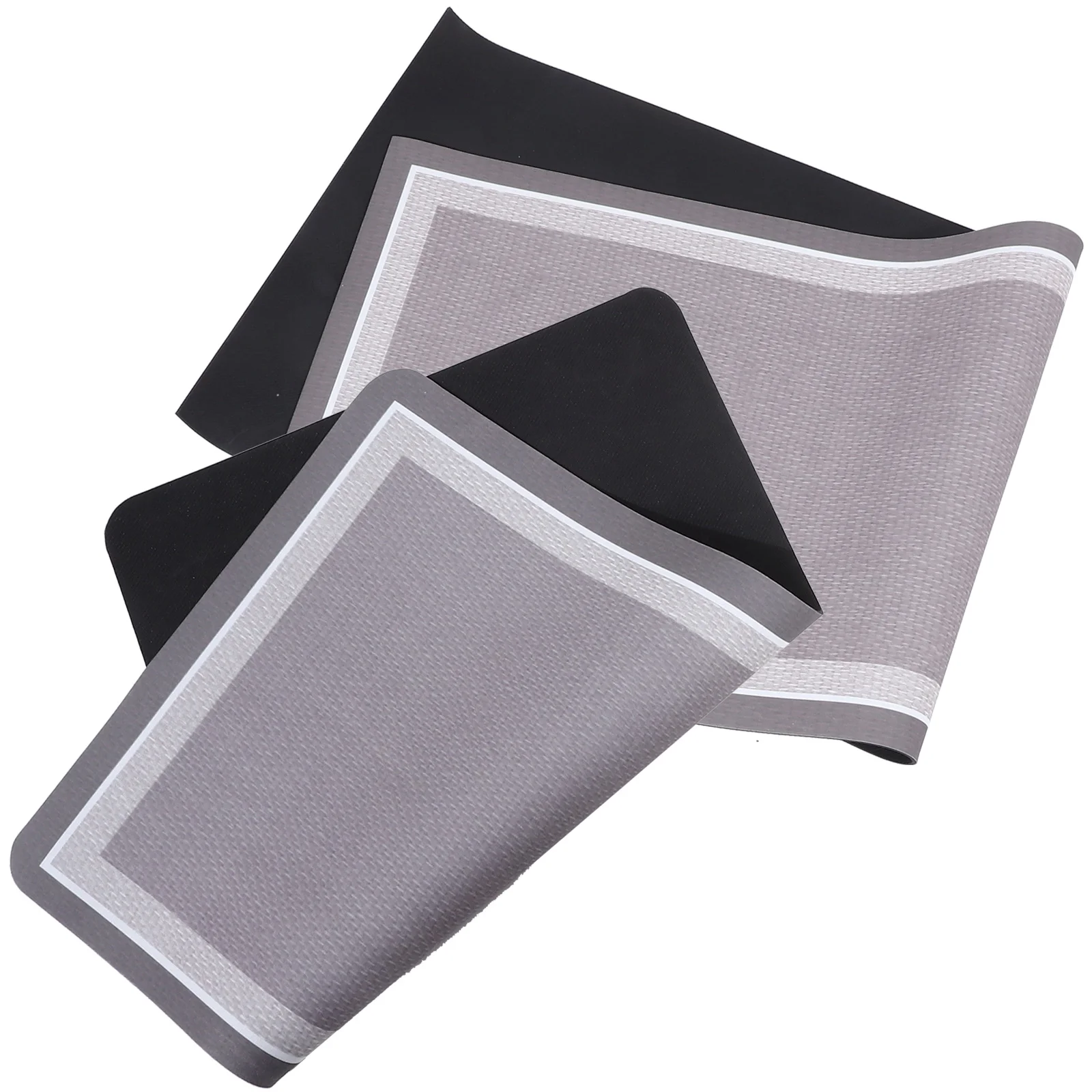 

2 Pcs Kitchen Rug Practical Floor Mat Runner Mats PVC Dining Room Carpet Decoration Mug Absorption